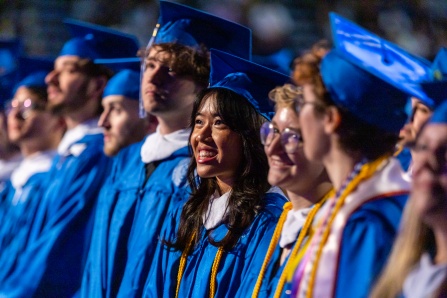 The College of Arts and Sciences afternoon commencement ceremony on May 21, 2023 at Alumni Arena. This ceremony celebrates undergraduates in the Humanities and Social Sciences. 