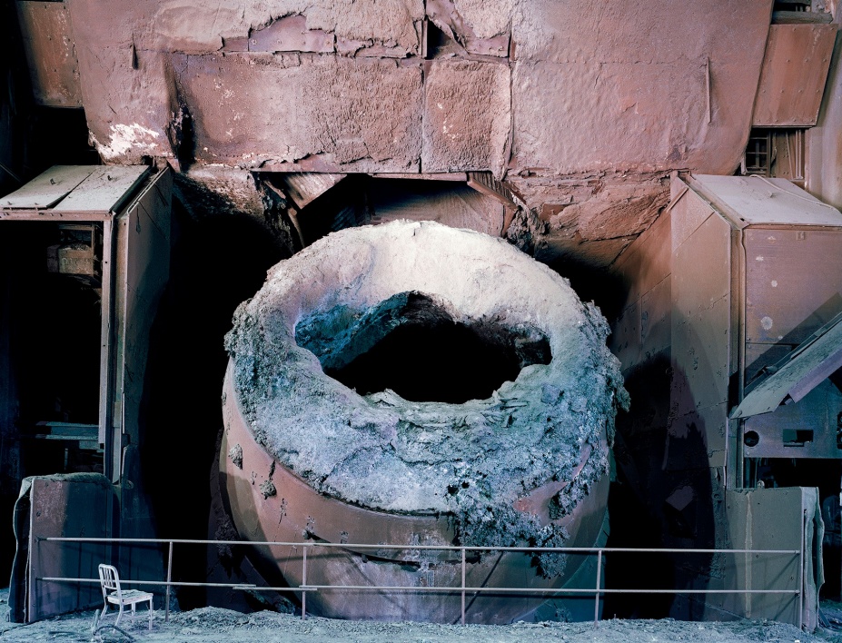 Abandonded basic oxygen furnace. 