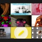 A screenshot of a zoom screen with a grid of nine images, each one representing one MFA candidate in 2021. 