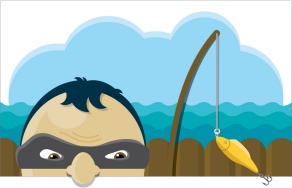 phishing scam illustration. 
