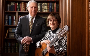 Michael Andriaccio and Joanne Castellani at the “We’re not two Clement Mansion in Buffalo. 