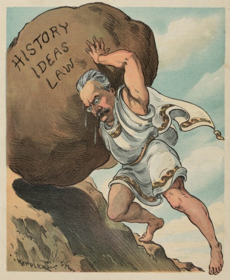 Illustration, 1904, Puck Magazine Cover, courtesy of U.S. Library of Congress; 2020 DK digital image remix for the Baldy Center. 