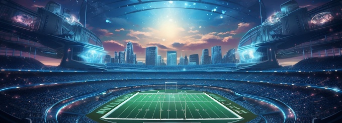 AI-generated illustration, 2025, envisions the concept of a major sports stadium near Buffalo, NY. 