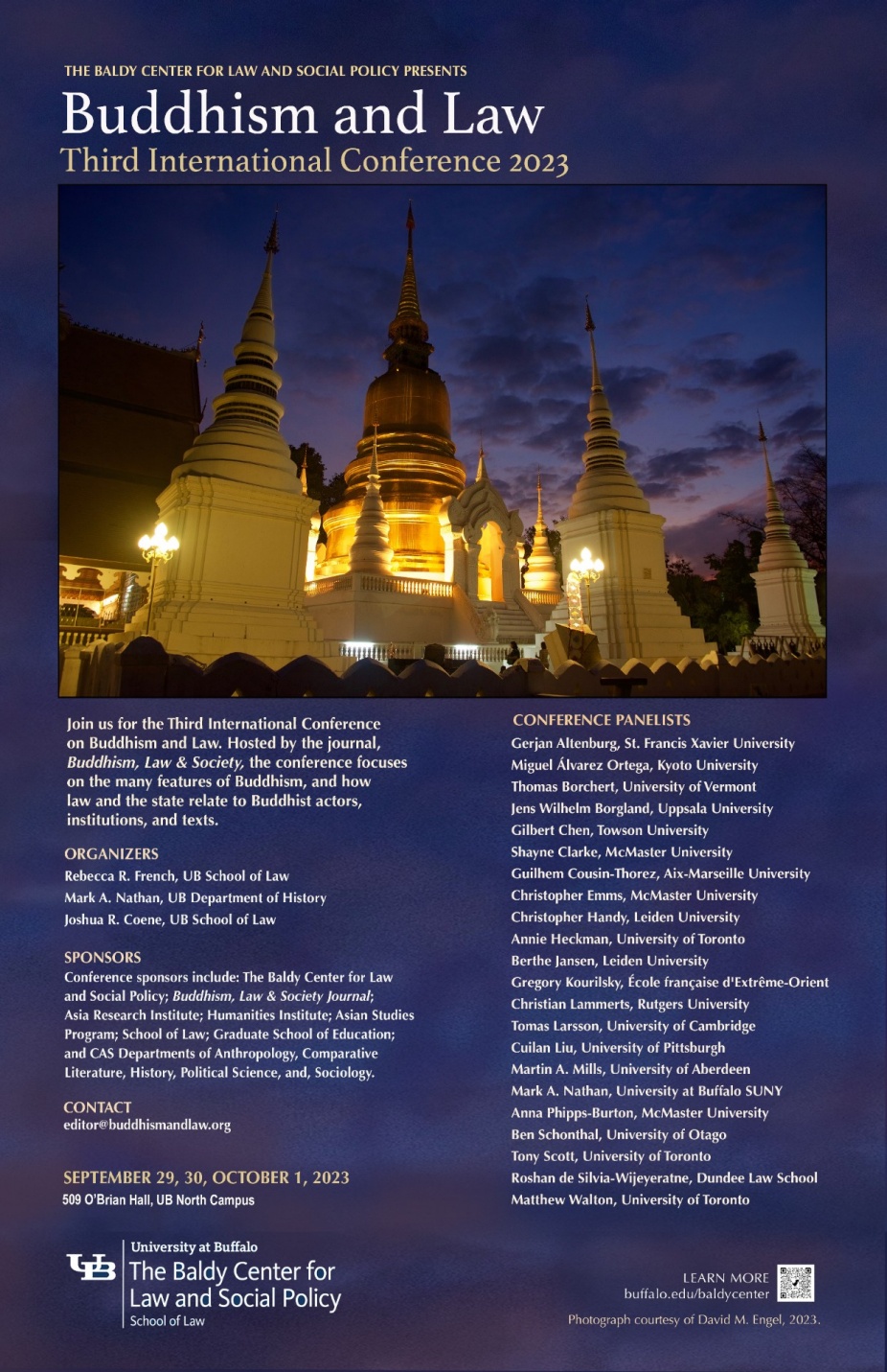 Zoom image: Third International Conference on Buddhism and Law, 2023 