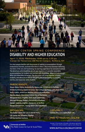 Zoom image: Disability and Higher Education 