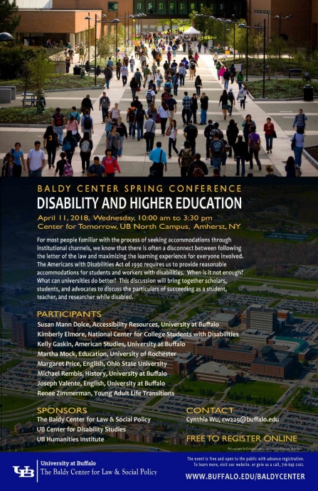 Disability and Higher Education. 