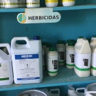 Photo: Herbicide stock at a corner agrochemical shop in the Dominican Republic. Generic glyphosate has flooded low- and middle-income countries, where use has expanded and concentrations have increased. Photo courtesy of Marion Werner, 2019. 