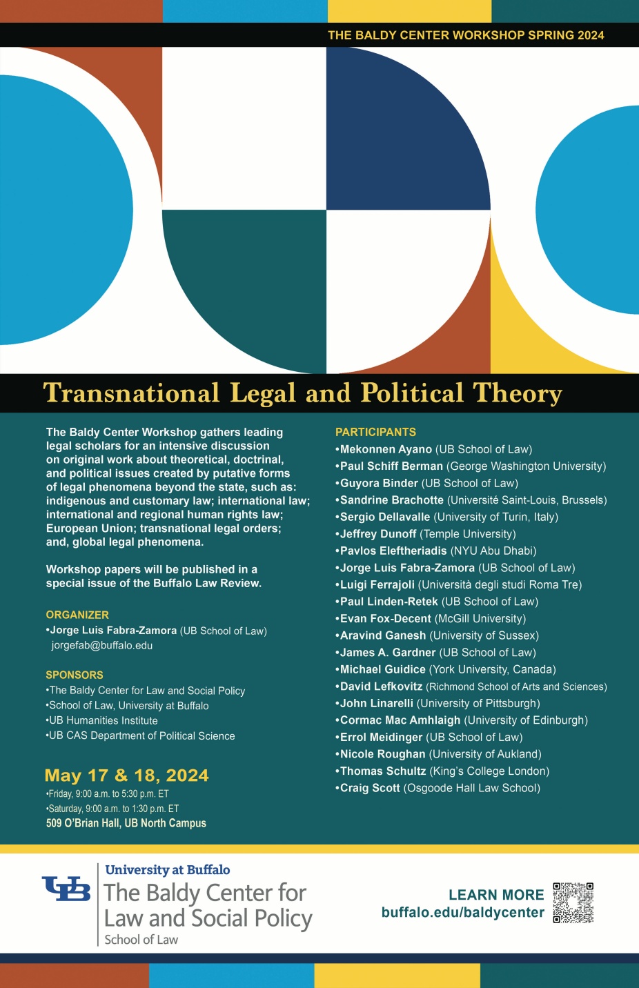 Transnational Workshop poster. 