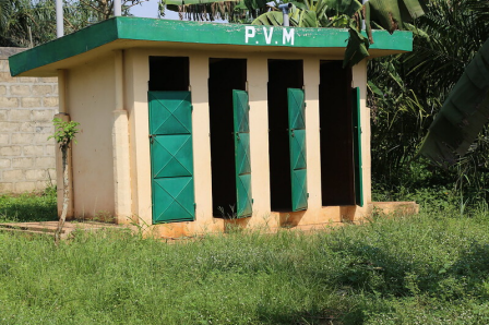 Zoom image: Figure 2. School Latrines (Porto Novo, Benin). Global Partnership for Education/Chantal Rigaud, 2018, CC BY-NC-ND 2.0. 