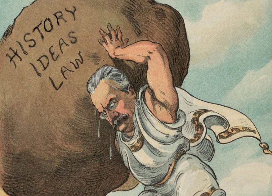 Illustration: 1904, Puck Magazine Cover, courtesy of U.S. Library of Congress; 2020 DK digital image remix for the Baldy Center. 