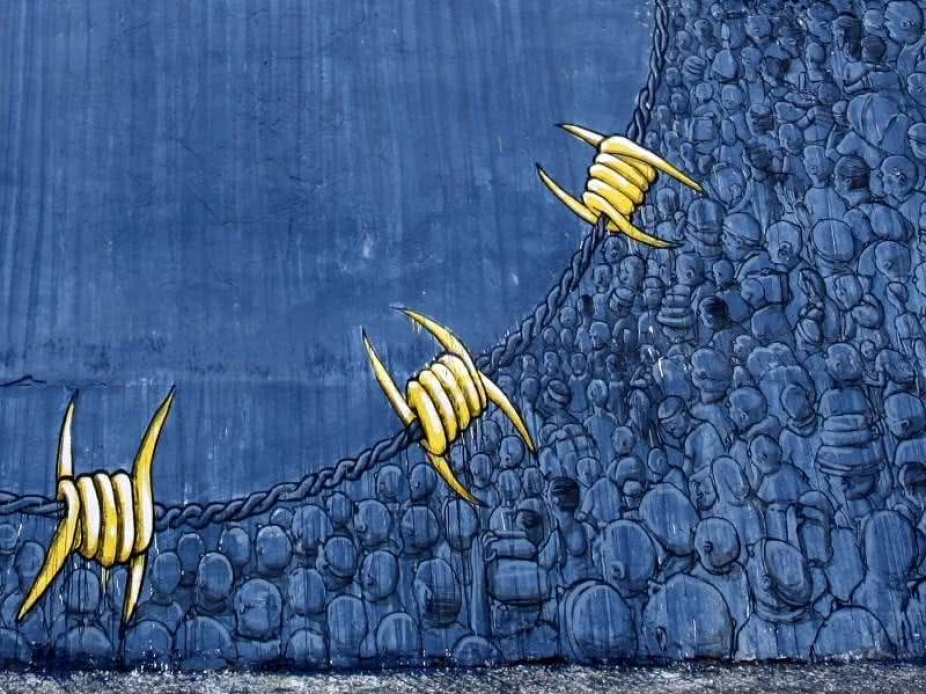 Melilla, 2012 Mural by Blu; screen shot courtesy of the artist's website. 