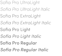 Sofia Pro Font Family. 