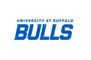 Zoom image: University at Buffalo wordmark in line with Bulls wordmark