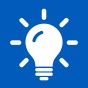 Light bulb idea icon. 