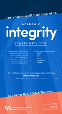 Zoom image: Academic integrity campaign poster
