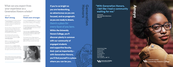 Zoom image: Generation Honors Mailer