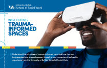 Zoom image: Trauma Informed Spaces Postcard