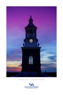 Zoom image: Option V6: Hayes Hall Sunset 