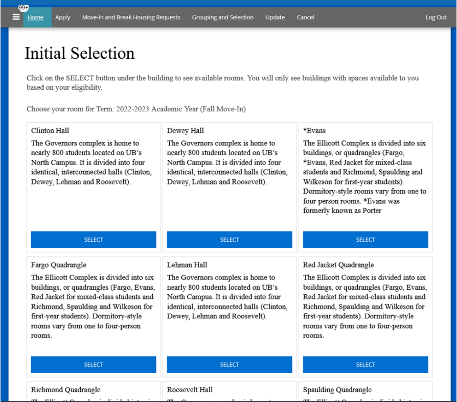 Application Information for New Students - Campus Living - University ...