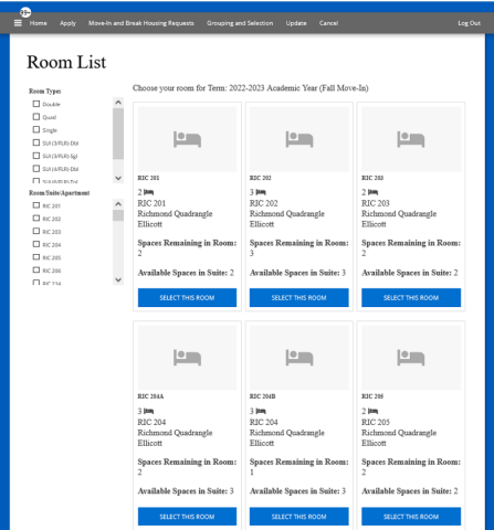 Application Information for New Students - Campus Living - University ...