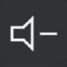 Volume down icon. 
