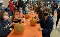 RHA pumpkin carving event. 
