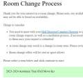 Assignment Change Instructions - Campus Living - University at Buffalo