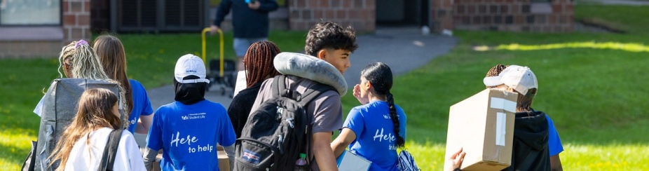 Students move into the Ellicott Residence Hall Complex on North Campus in late August 2024.