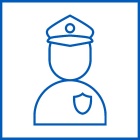 police officer icon. 