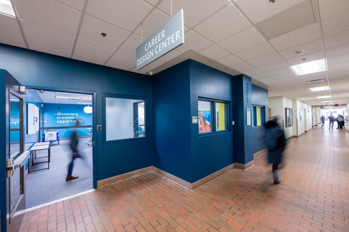Career Design Center entrance. 
