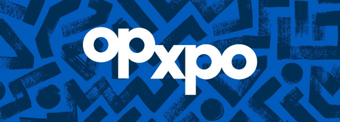 OpXpo decorative banner. 