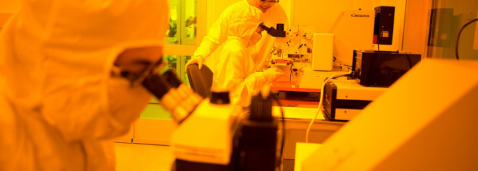Davis Hall Electrical Engineering Cleanroom. 