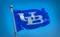 UB Flag in the wind. 