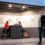 Image of students working in study space. 