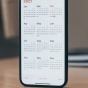 Image of calendar app on a smartphone. 