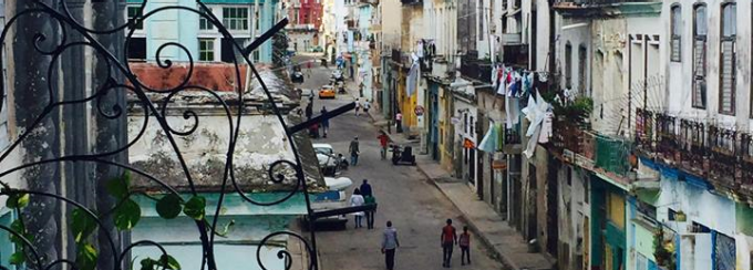 Street in Cuba. 