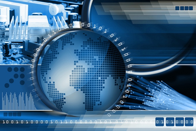 abstract image of big data and technology. 