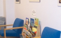 Zoom image: CLaRI waiting room for parents and children. 