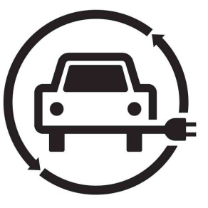 UB Climate Action Plan Logo for electric vehicle fleet. 