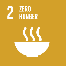 Sustainable Development Goals two: Zero Hunger icon. 