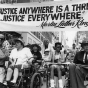Zoom image: Disability rights advocates in 1993 in New York City at the "Disability Independence Parade." Judy Heumann and her fellow advocates often used the Civil Rights Movement as a model for their own activism. Judy Heumann is pictured third from the left alongside Paul S. Miller,&nbsp; Phyllis Rubenfeld and Justin Dart.&nbsp;Dart&nbsp;played a major role in the passage of the ADA, and was there when President George H.W. Bush signed it into law.&nbsp;Source:&nbsp;NYC Mayor&rsquo;s Office for People with Disabilities. 