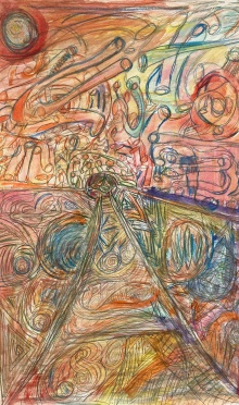 18x24, Mixed Media on Paper.