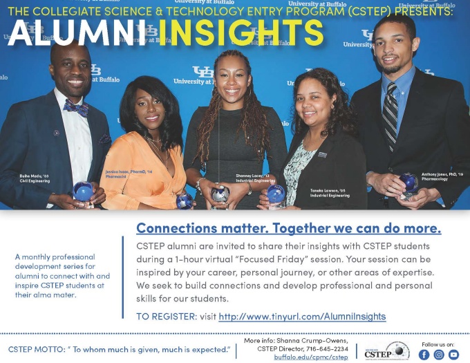 Alumni Insights Recruitment Flyer. Connections Matter. together we can do more. 