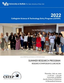 2022 Summer Research Journal Cover Page with group picture. 