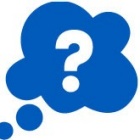 Question mark in a thought bubble. 