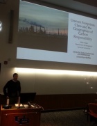 Zoom image: Dr. Matthew Huber during his presentation.