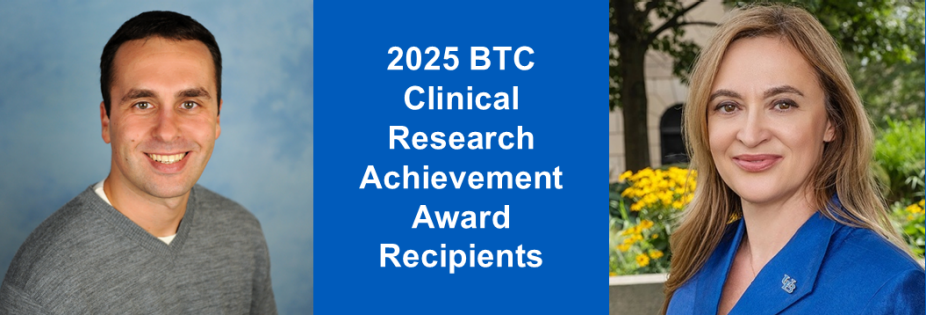 2025 awardees David Jacobs, PharmD, PhD, and Ekaterina Noyes, PhD, MPH. 