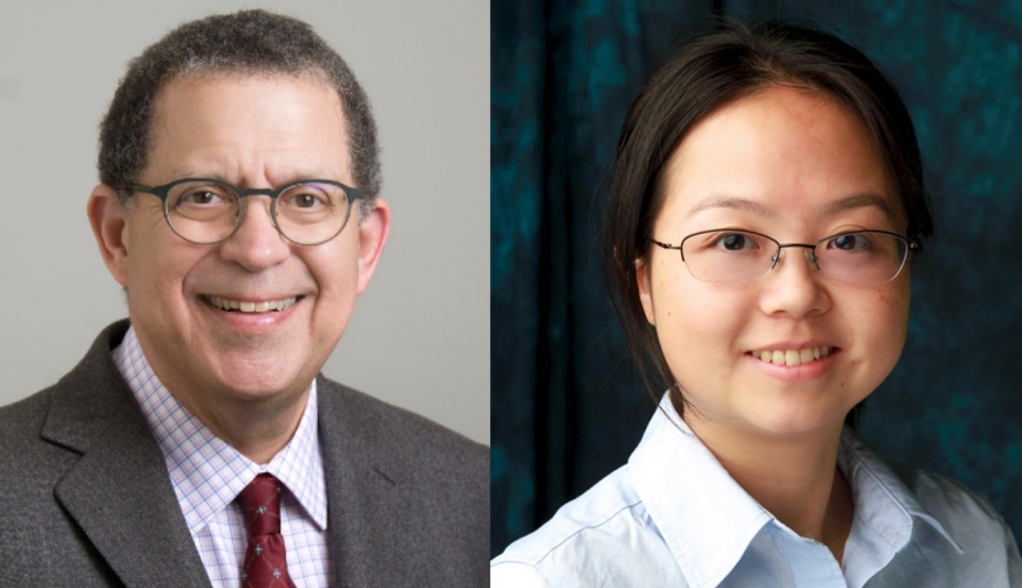 2022 awardees Steven E. Lipshultz, MD, and Qianqian Zhu, PhD.