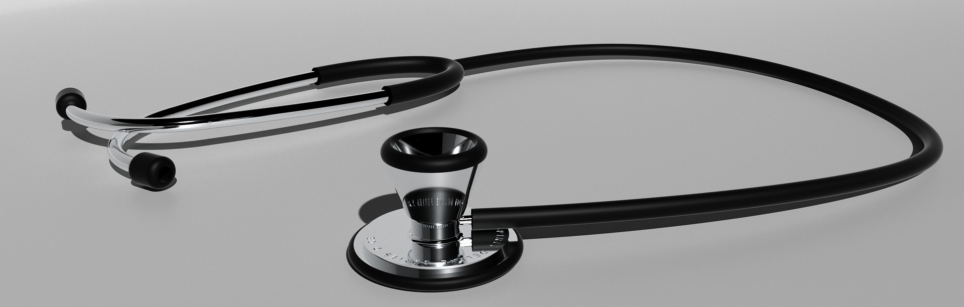 Photo of a stethoscope on a shiny table. Text reads: Clinical Research Facilitation Steering researchers to the resources they need. 