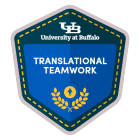 Graphic of a digital badge stating Translational Teamwork. 